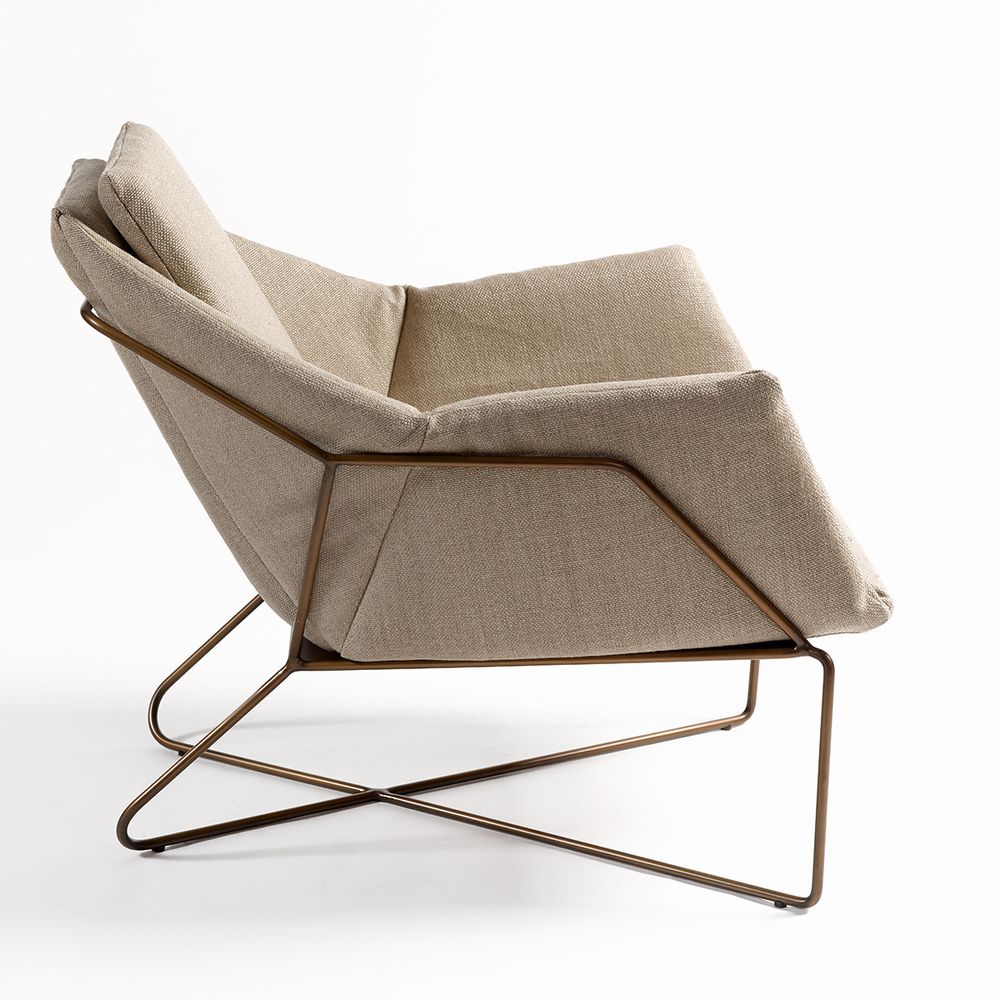 Lounge chairs for hospitalities & contracts - ARMCHAIR 6069ME - CRISAL DECORACIÓN