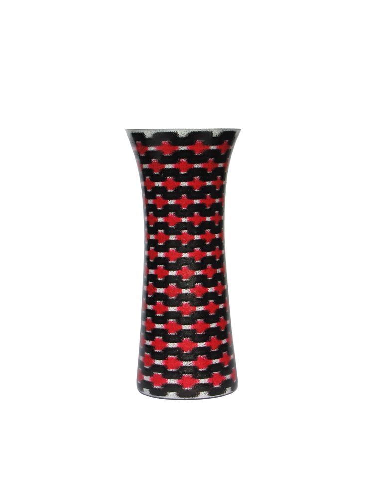Vases - Red Teleport Slim Vase MED - SYNCHROPAINT