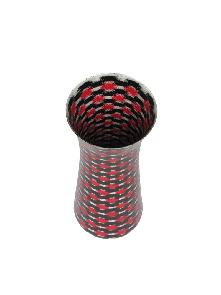 Vases - Red Teleport Slim Vase MED - SYNCHROPAINT