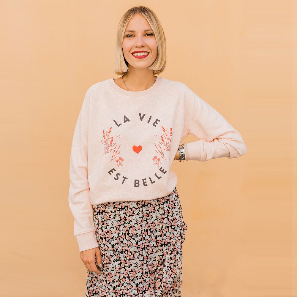 Prêt-à-porter - Sweat LA VIE EST BELLE - WAY CUSTOM