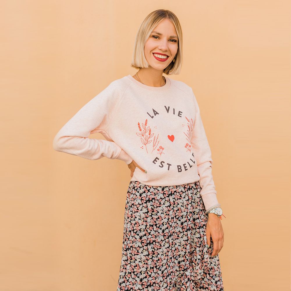 Prêt-à-porter - Sweat LA VIE EST BELLE - WAY CUSTOM