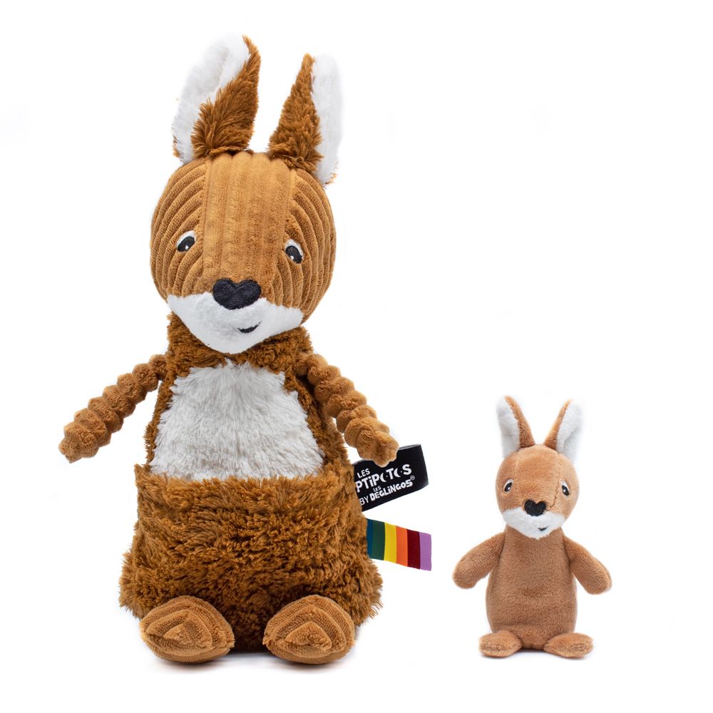 Peluches - Allezou le Kangourou Maman & Bébé Cassonnade - DEGLINGOS