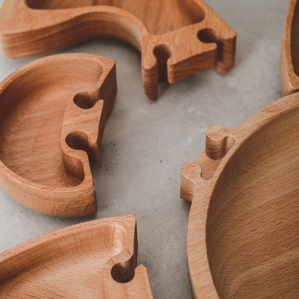 Repas pour enfant - La plaque de base de scie sauteuse (oreilles vendues séparément) - THE WOOD LIFE PROJECT