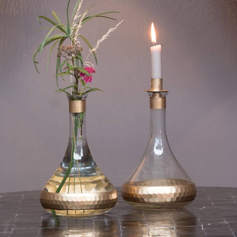Vases - Bougeoirs et vase en verre - Réflexions et Stripes - ZENZA