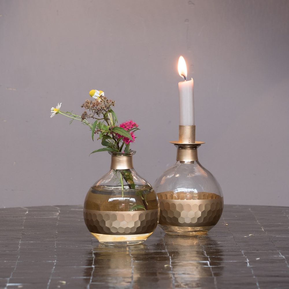 Vases - Bougeoirs et vase en verre - Réflexions et Stripes - ZENZA