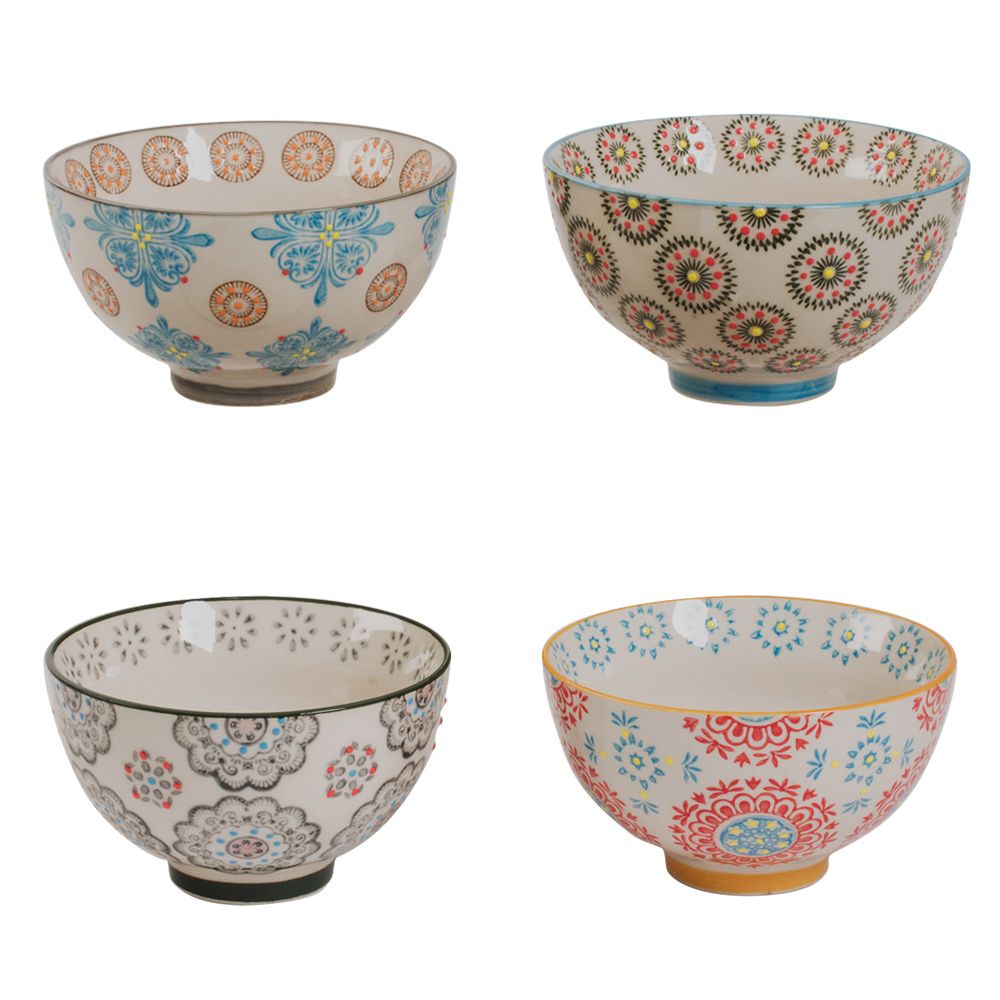 Bowls - Set of 4 cups 11CM BOHEME - TABLE PASSION / BASTIDE 1880