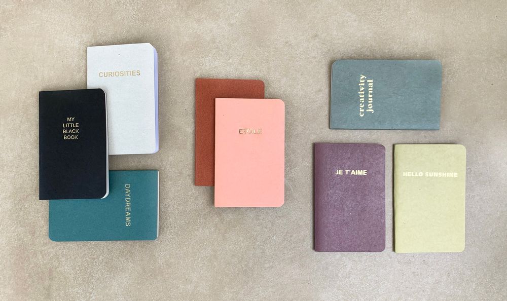 Stationery - Recycled Cotton Pocket Notebook - NATIONAL HANDICRAFT EXPORTS
