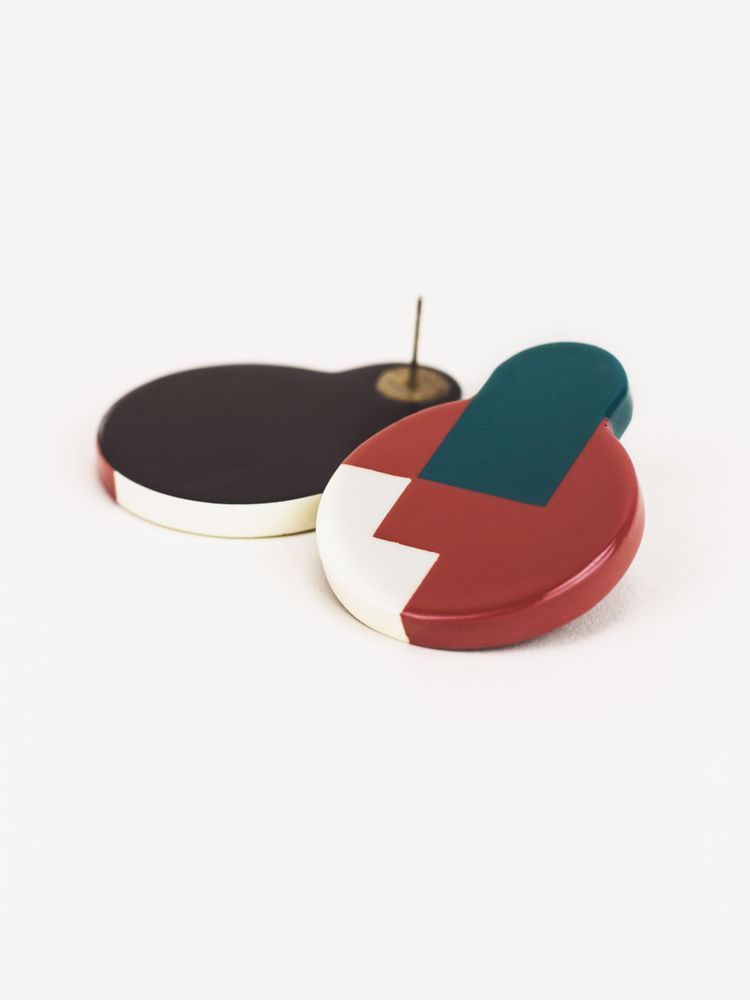 Jewelry - Natural horn and lacquer earrings - L INDOCHINEUR X RIVÊT