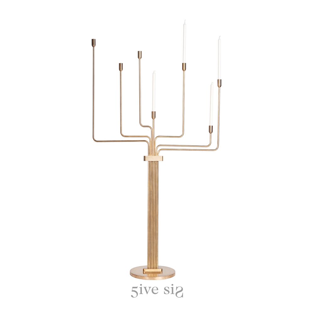 Decorative objects - 360 Slat and Swing Candle stand - 5IVE SIS
