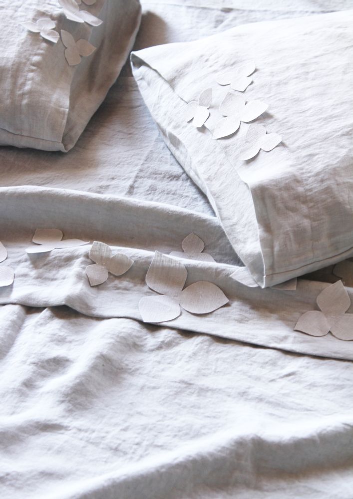 Linge de lit - Draps de lit en lin lavé - GIARDINO SEGRETO