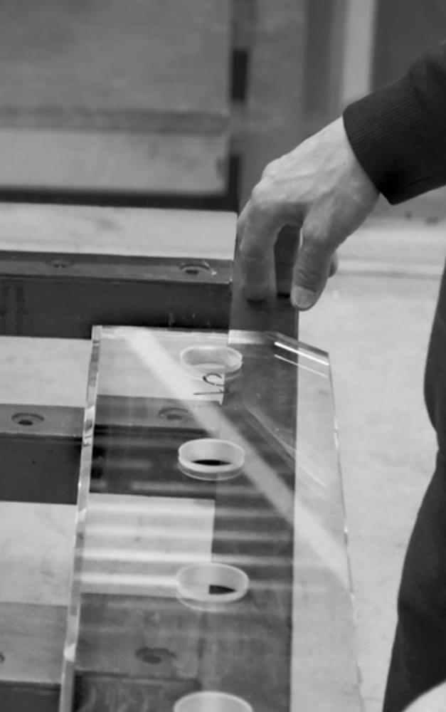 Other tables - Teckell Cristallino Transparent / Black - TECKELL