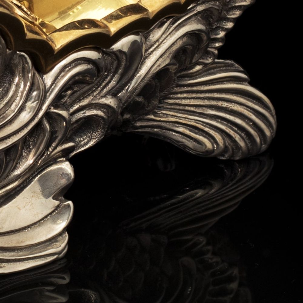 Decorative objects - Goldfish Silver Caviar Server - ORMAS GROUP