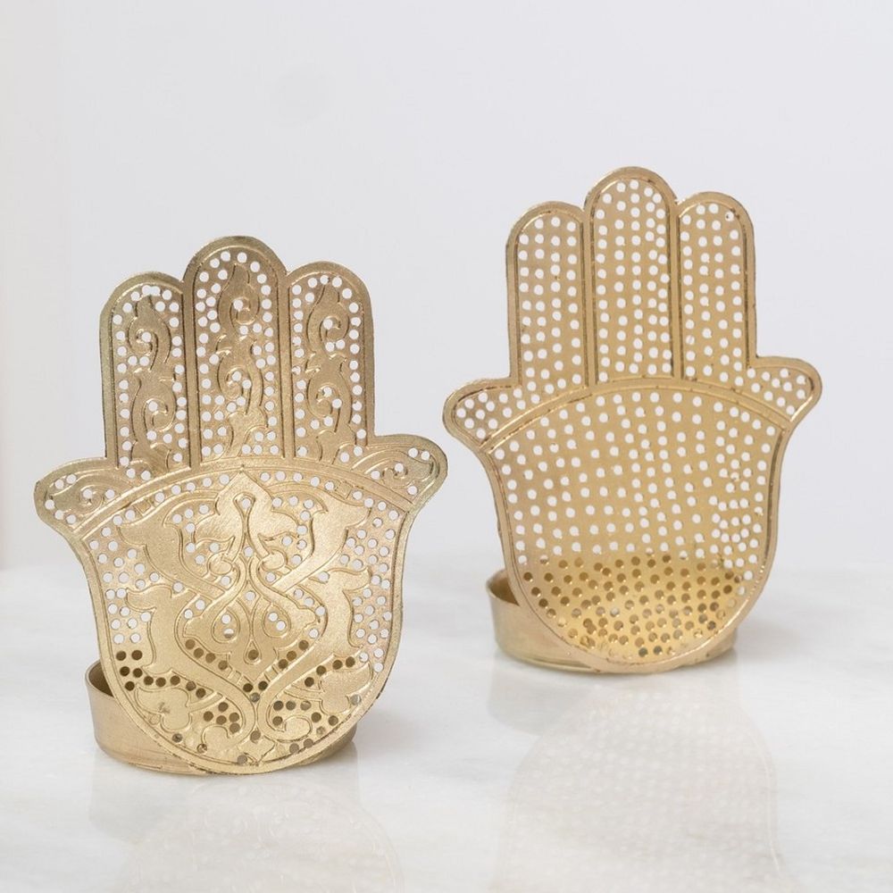 Candlesticks and candle holders - Gold wax holders - ZENZA