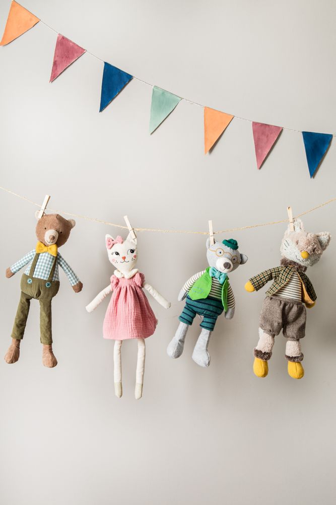 Soft toy - Guitare en bois - AMADEUS LES PETITS