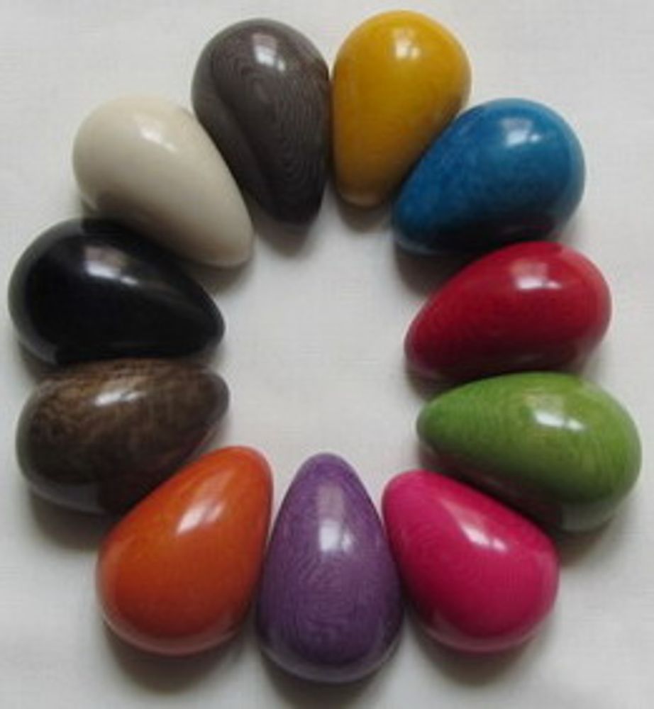 Bijoux - Perles -gouttes d'ivoire végétales-Tagua - TIERRATAGUA & CREATIERRA