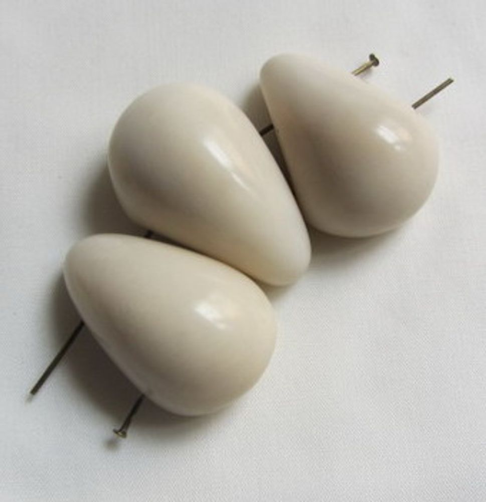Bijoux - Perles -gouttes d'ivoire végétales-Tagua - TIERRATAGUA & CREATIERRA