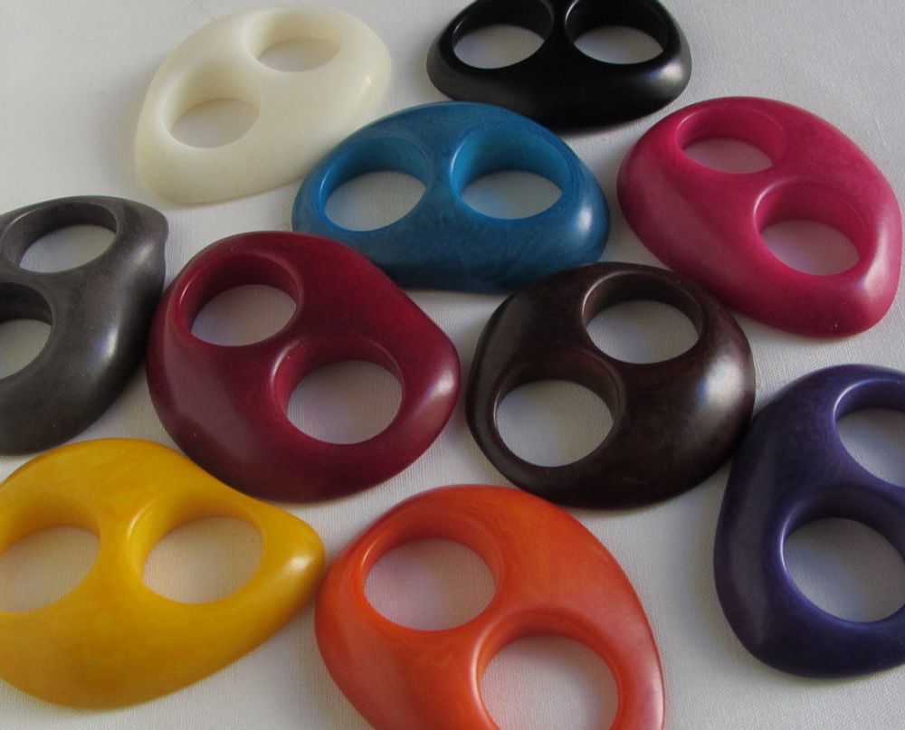 Bijoux - Perles -gouttes d'ivoire végétales-Tagua - TIERRATAGUA & CREATIERRA