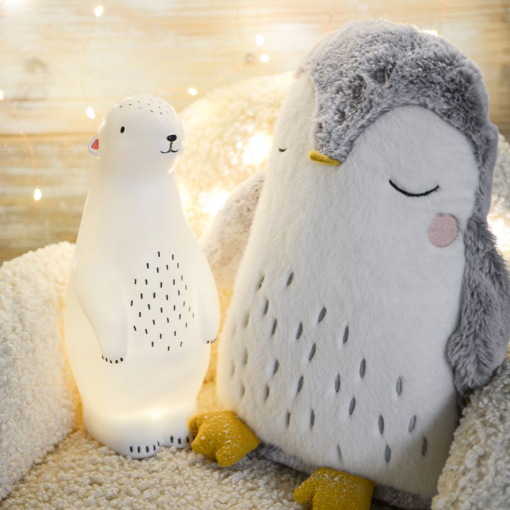 Accessoires enfants - Bouillotte pingouin et Veilleuse ours - AMADEUS LES PETITS