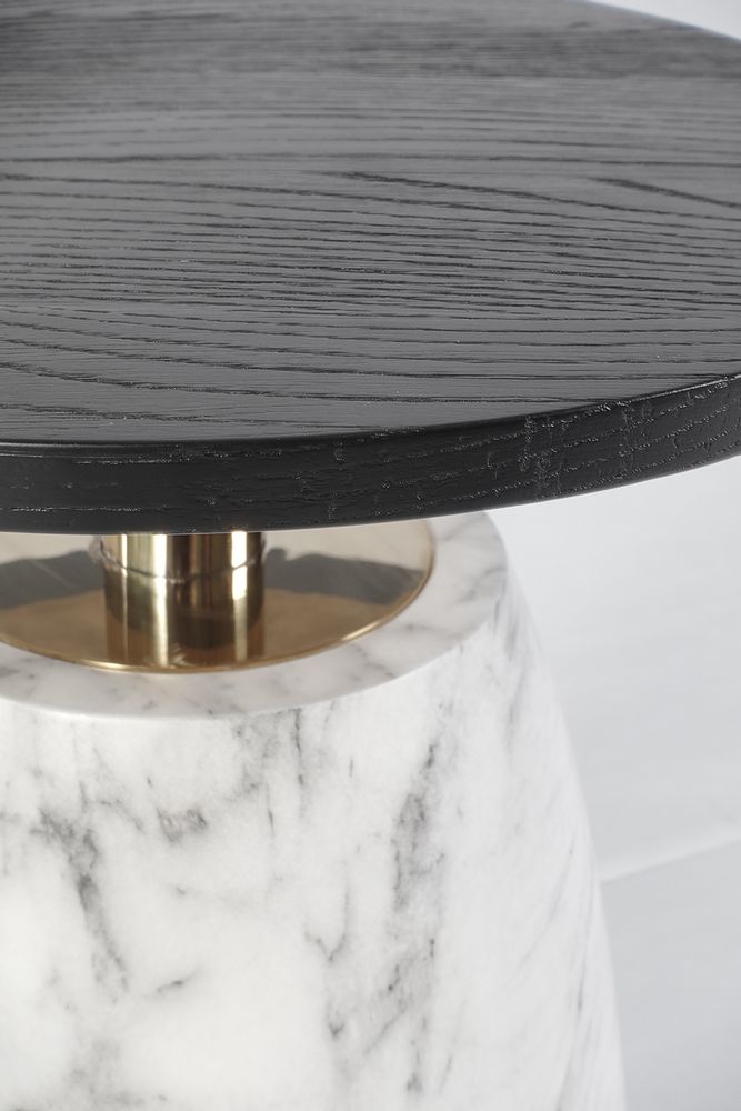 Objets design - Table d'appoint marbre avec plateau en bois | Pupil - URBAN LEGEND