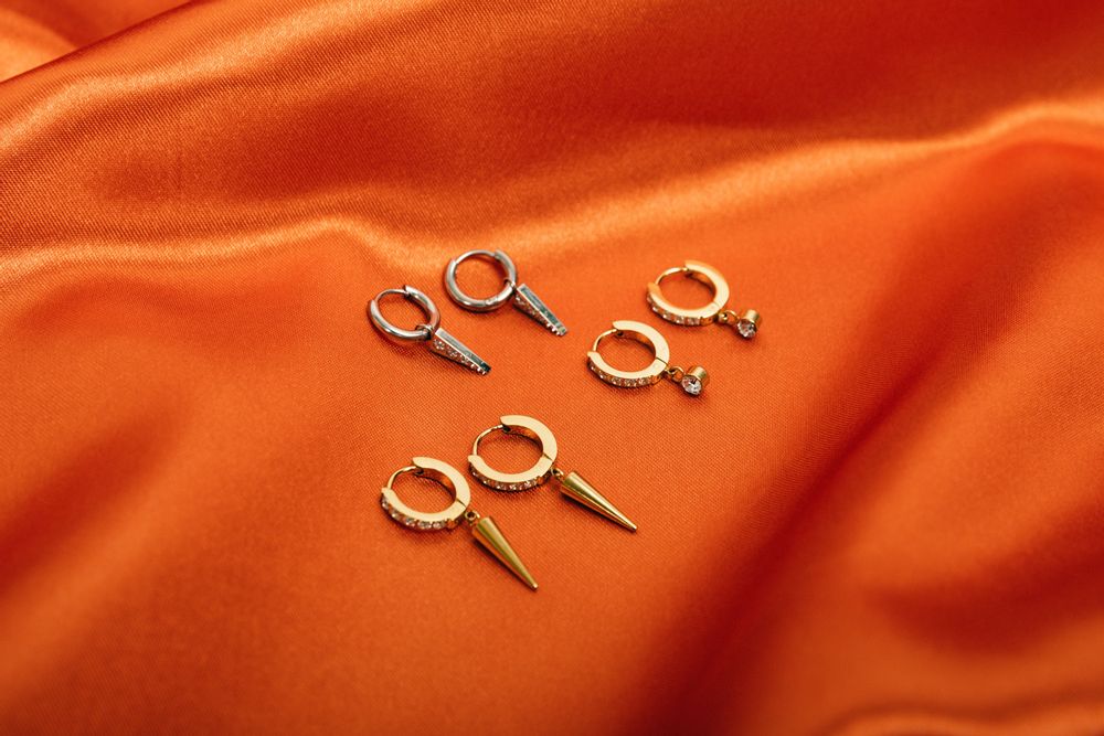 Jewelry - Edgy earrings - stainless steel - GO DUTCH LABEL
