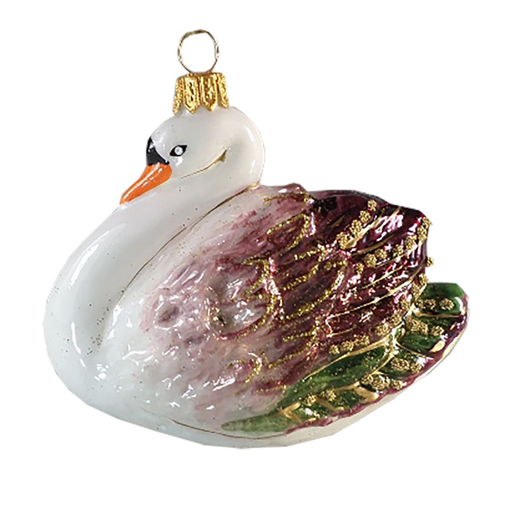 Guirlandes et boules de Noël - Décorations de Noël peintes à la main en rose - KOUSTRUP & CO