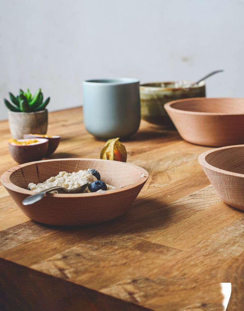 Children's mealtime - The Three Bears Porridge Bowl Set - THE WOOD LIFE PROJECT