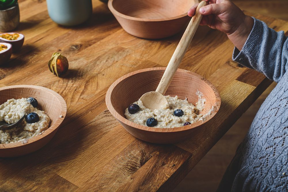Children's mealtime - The Three Bears Porridge Bowl Set - THE WOOD LIFE PROJECT