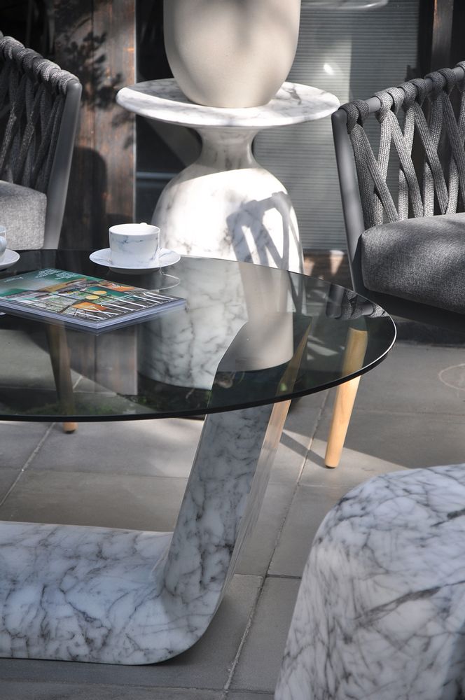 Tables de jardin - Table marbre et verre | Pupil - URBAN LEGEND