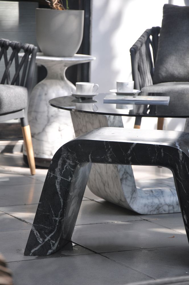 Tables de jardin - Table marbre et verre | Pupil - URBAN LEGEND