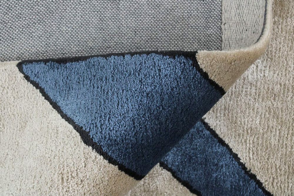 Tapis - TAPIS BIO FAIT MAIN, MOTIF HYPERION - KAYMANTA