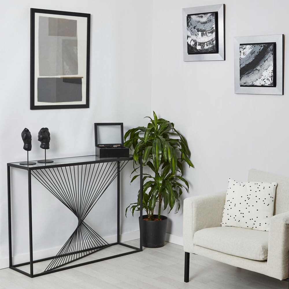 Consoles - CONSOLE DESIGN NOIR MÉTAL - EMDE