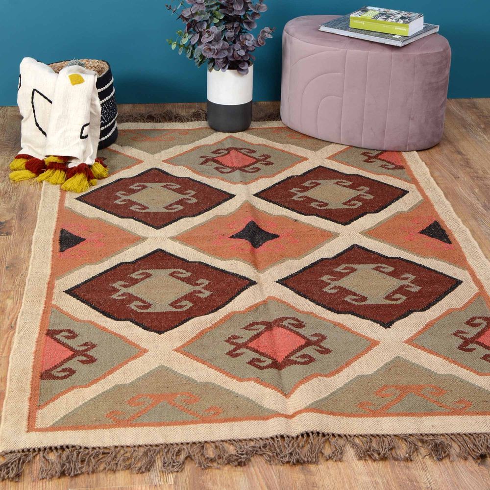 Design carpets - decorative wool jute rugs - NATURAL FIBRES