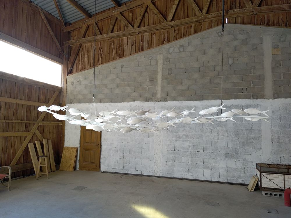 Sculptures, statuettes et miniatures - Suspension pirogue - DABLEMONT