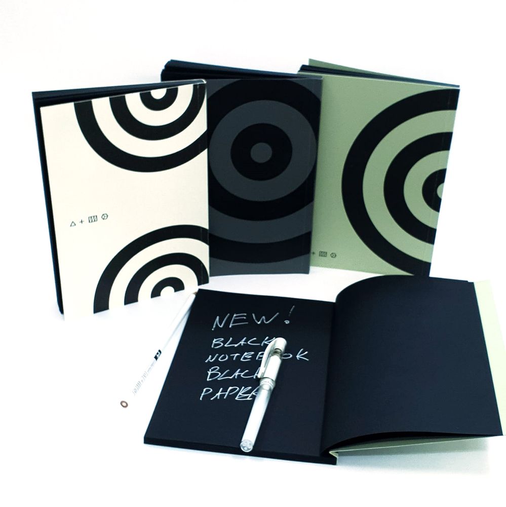 Gifts - "ECHOS" Collection - A5 black paper Notebooks - PULP SHOP