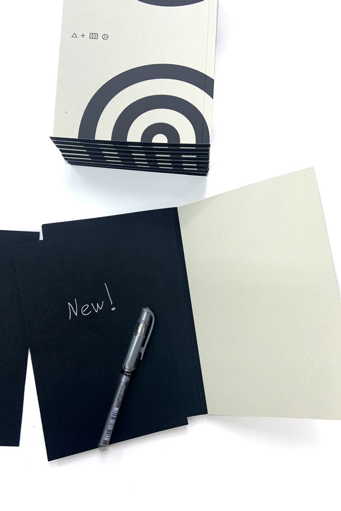 Gifts - "ECHOS" Collection - A5 black paper Notebooks - PULP SHOP