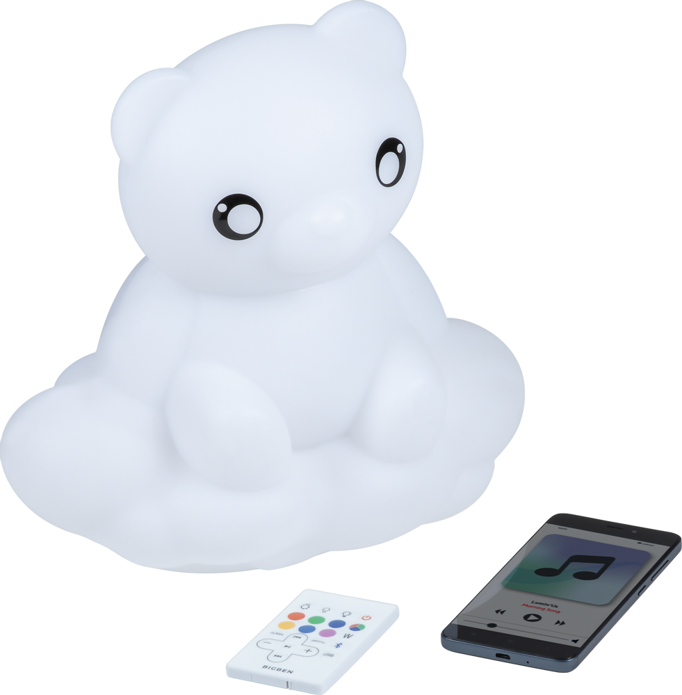 Enceintes et radios - Enceinte lumineuse murale - Ourson sur son nuage - LUMIN'US - BIGBEN