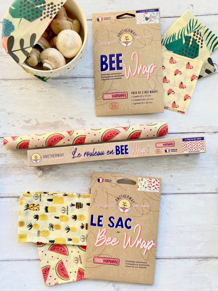 Linge d'office - Le Rouleau en Bee Wrap - Emballage alimentaire réutilisable - ANOTHERWAY