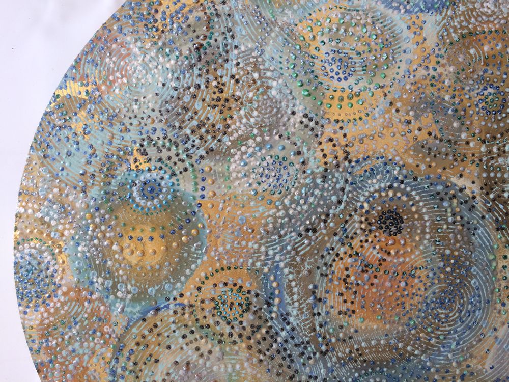 Other wall decoration - Decorative panel “GOLD RAIN” - VALERIE BEAUMONT