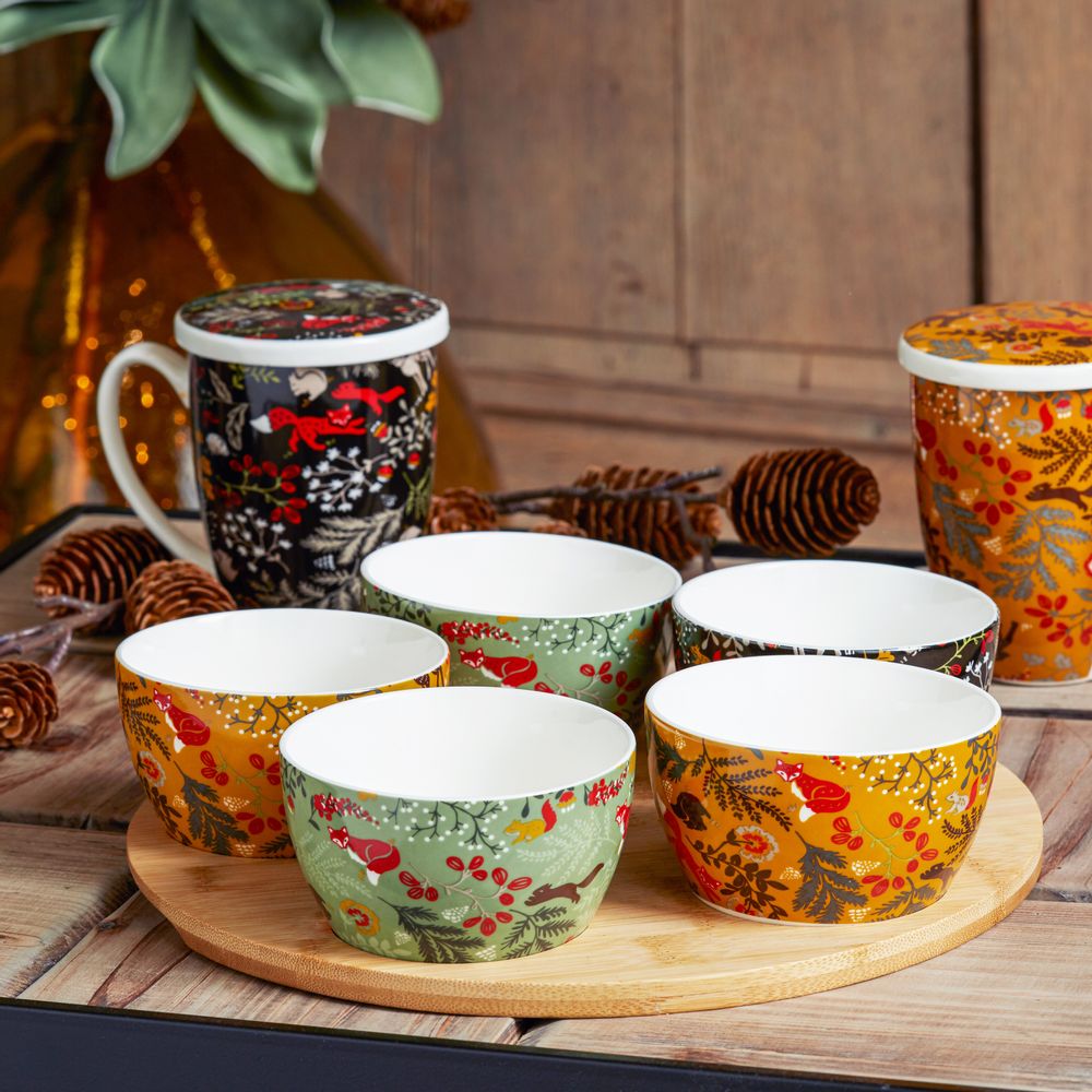 Tasses et mugs - Mugs et Plateau apéritif "Sous Bois" - AMADEUS