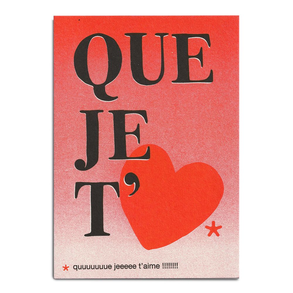 Objets de décoration - CARTES "A6" - LES MOTS DOUX 1 - PIED DE POULE