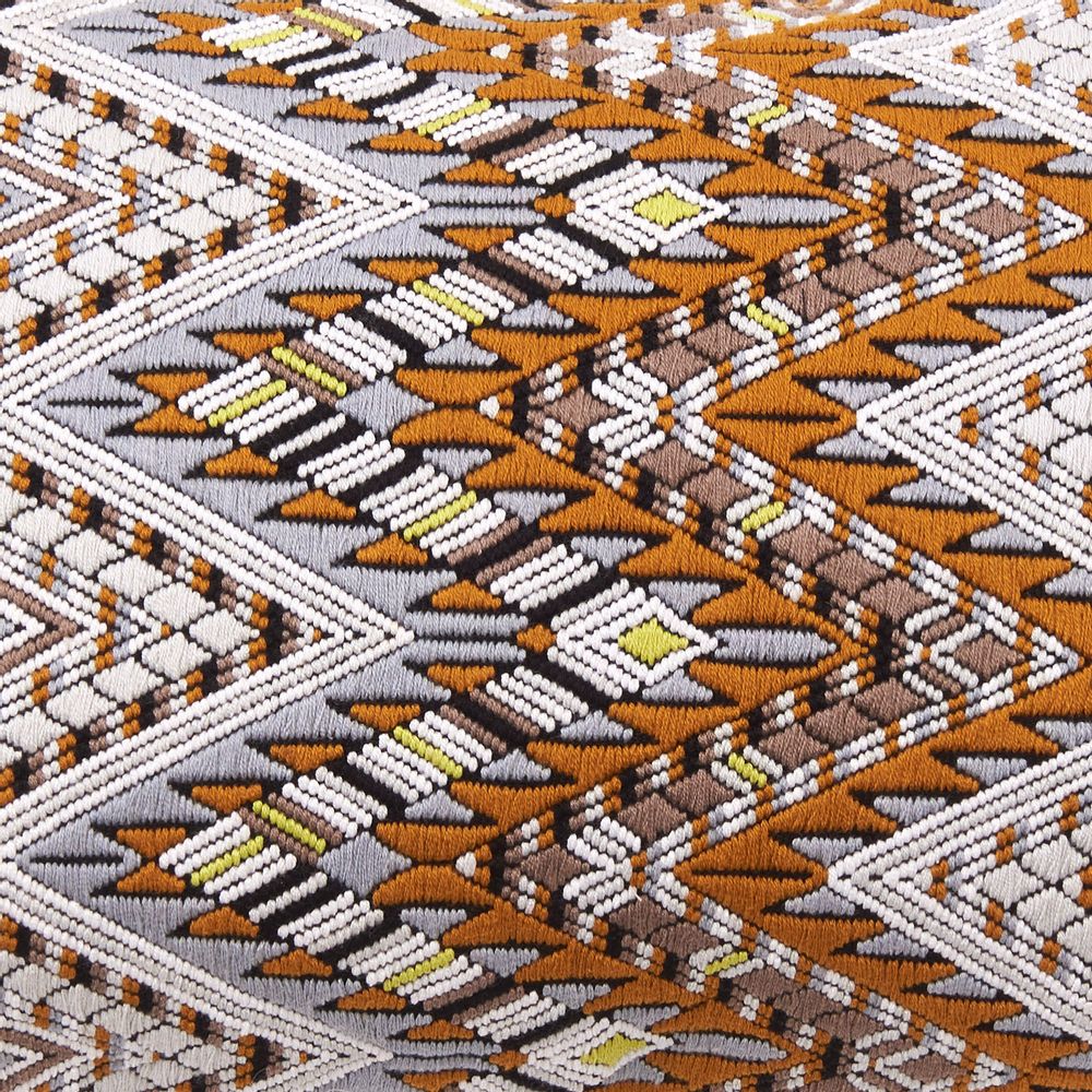 Comforters and pillows - BROCADO SERPIENTE CUSHION BROWN - NATA Y LIMÓN