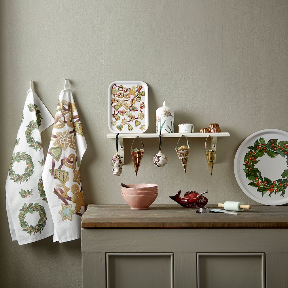 Tea towel - ORGANIC TEA TOWEL - HOLLY - KOUSTRUP & CO