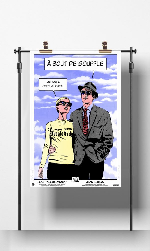 Affiches - AFFICHE À BOUT DE SOUFFLE - REGULAR - PLAKAT - DESIGNING MOVIE POSTERS -