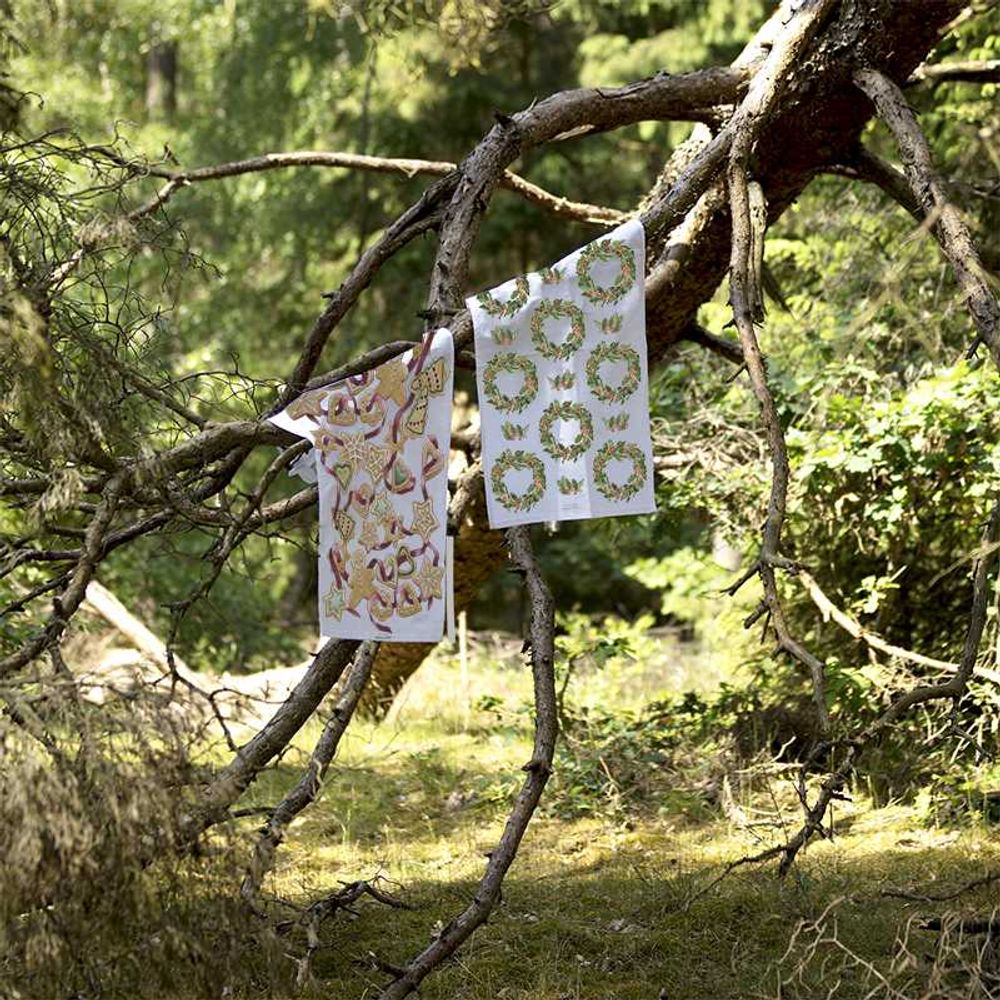 Tea towel - ORGANIC TEA TOWEL - HOLLY - KOUSTRUP & CO