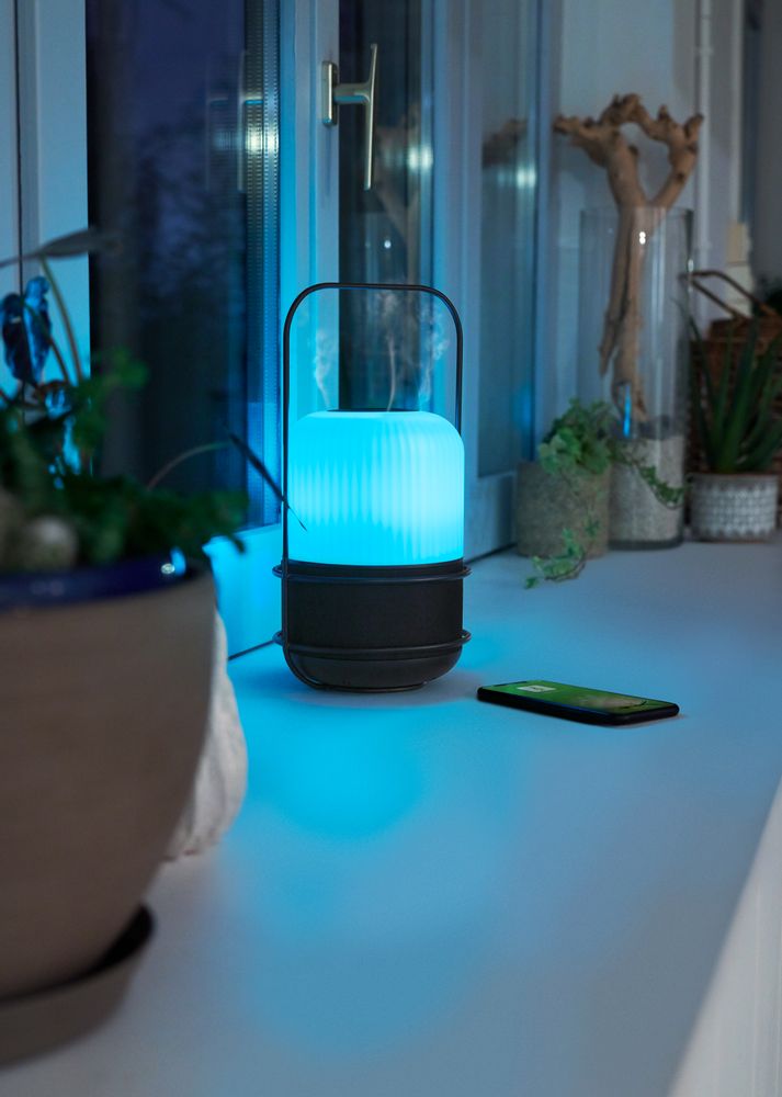 Diffuseurs de parfums - LAMPION, Enceinte sans fil lumineuse et Diffuseur d'huiles essentielles - AROMASOUND - AROMASOUND
