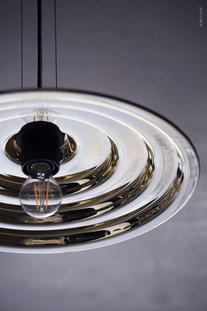 Unique pieces - ECHO glass chandelier and wall light. - RADAR INTERIOR