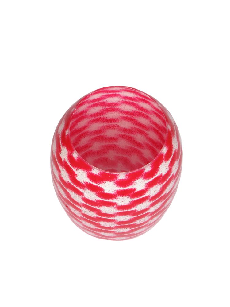Decorative objects - Red Resonance Barrel Vase MED - SYNCHROPAINT