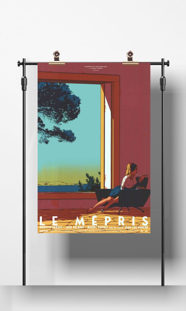 Poster - POSTER LE MÉPRIS - VARIANT - PLAKAT - DESIGNING MOVIE POSTERS -