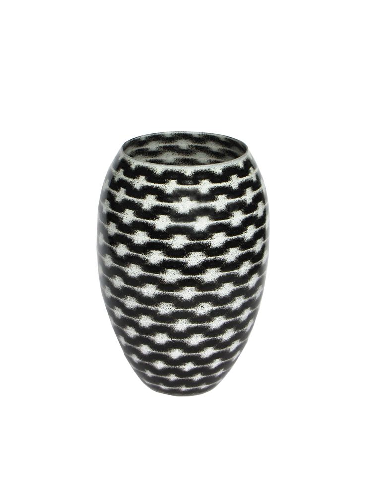 Objets de décoration - B&W Resonance Barrel Vase XLarge - SYNCHROPAINT