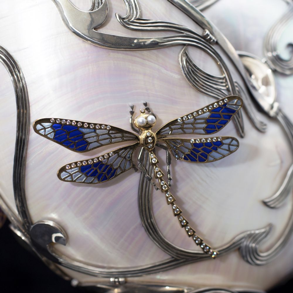 Jewelry - Spring Silver Vase with Enamel and Sea Shell - ORMAS GROUP